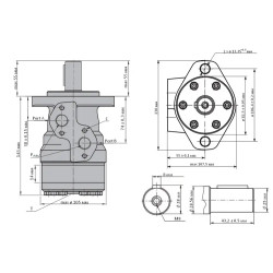 Купити Гідромотор героторний M+S Hydraulic МR400C/4