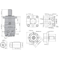 Купить Гидромотор героторный M+S Hydraulic MS80С/4