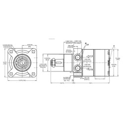 Купити Гідромотор героторний M+S Hydraulic HWS535K4UP-01/2