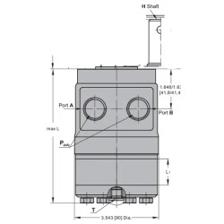 Купить Гидромотор героторный M+S Hydraulic HPQ100H2UE