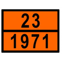 Купити Інформаційна табличка ADR &quot;Газ природний 23-1971&quot; Bicma Bicma Цинк Італія (2602991106)