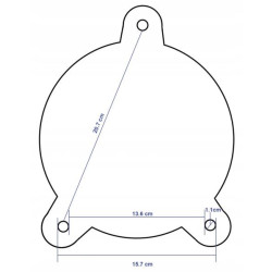 Купить Тиски слесарные стальные усиленные профессиональные 8" STANDART TSSHD8SW