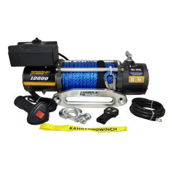 Купить Лебедка электрическая Kangaroowinch K12000 12 В 5443 кг синтетический трос