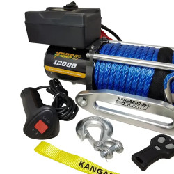 Купить Лебедка электрическая Kangaroowinch K12000 12 В 5443 кг синтетический трос
