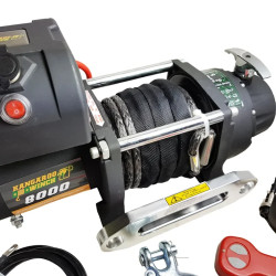Купить Лебедка электрическая Kangaroowinch K8000E 12 В 3628 кг синтетический трос