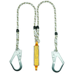 Купить Строп подвійний з поліамідного плетеного канату з амортизатором ABW2L T і карабінами 2xAJ590 / 1,7м 