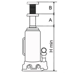 Купить Домкрат гидравлический бутылочный Haklift 10 т