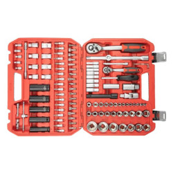 Купити Набір інструментів 1/2" & 1/4" 111од, IMPACT Cr-V головки подовжені 15,17,19,21,22 + подовжувач 125м
