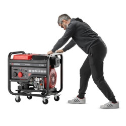 Купити Генератор дизельний 8,0/9,0 кВт, 400/230 В, DUAL POWER, бак 25 л, електро/ручний старт, мідна обмотк