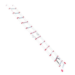 Купити Драбина алюмінієва універсальна розкладна телескопічна, 12 сход., 3,85 м, 150 кг