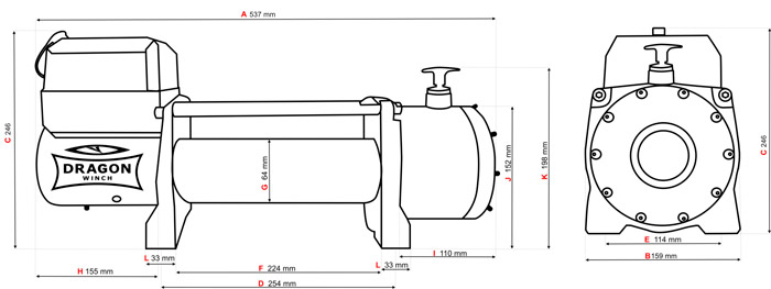 Схема лебідки DWM 13000 HD S